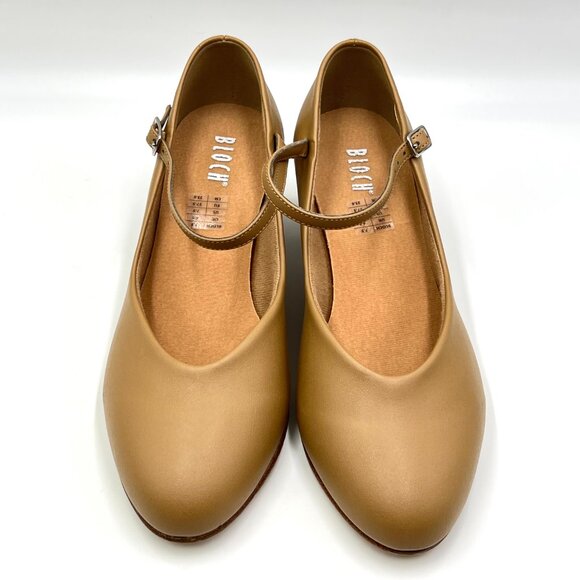 Bloch Womens Size 7.5 S0379L Broadway Lo Character Dance Shoes Caramel Tan - Picture 2 of 13